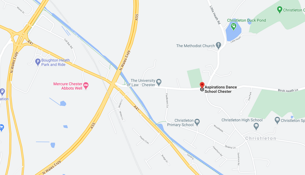 Map showing the location of Christleton Parish Hall, Chester