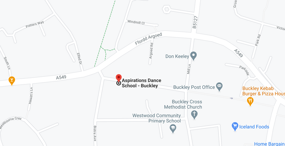 Map showing the location of The Academy, Buckley